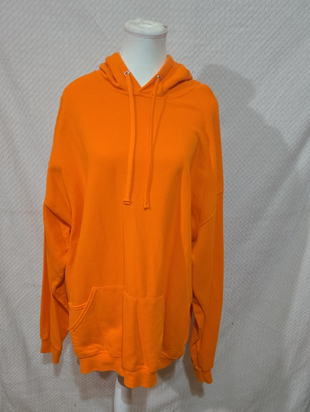 Fruit of the Loom Men's Bright Orange Pullover Hoodie